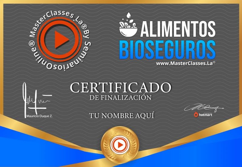 Certificado de Alimentos Bioseguros