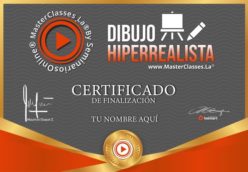 Certificado de Dibujo Hiperrealista