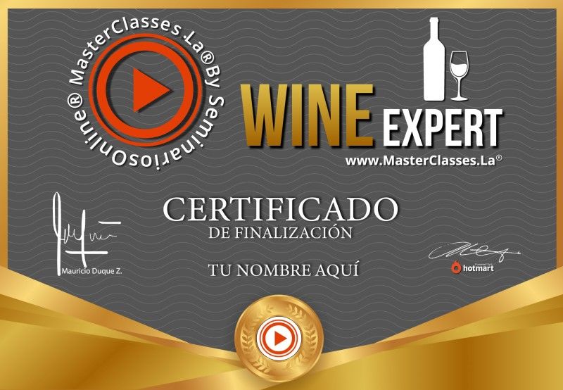 Certificado de Wine Expert