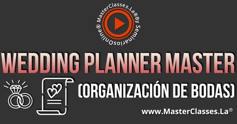 Curso Online de Wedding Planner Master (Organización de Bodas) 