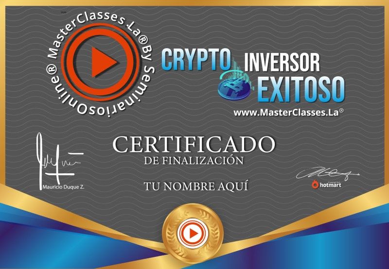 Certificado de Crypto Inversor Exitoso