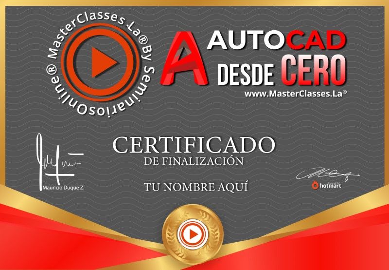 Certificado de AutoCad desde Cero
