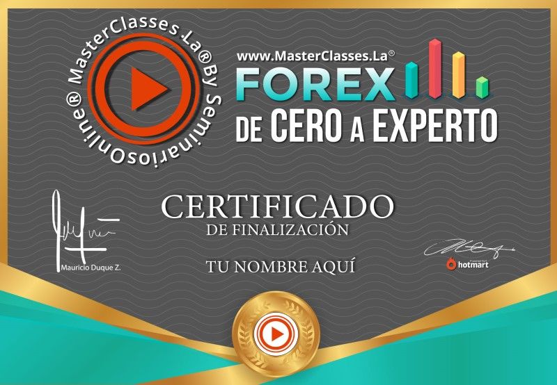 Certificado de Forex de Cero a Experto