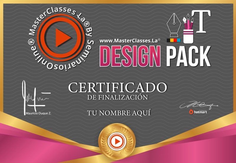 Certificado de Design Pack