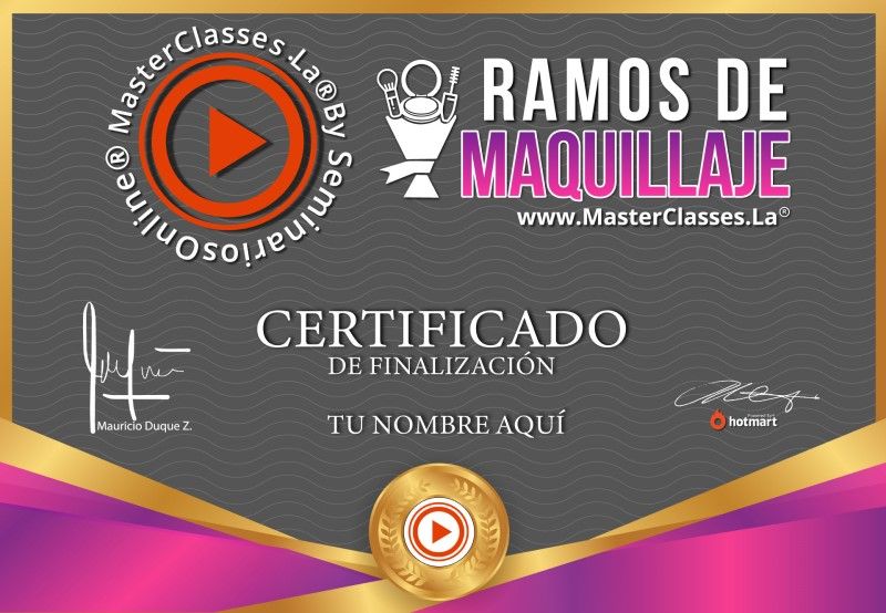 Certificado de Ramos de Maquillaje