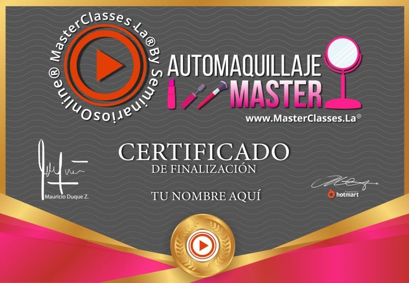 Certificado de Automaquillaje Master