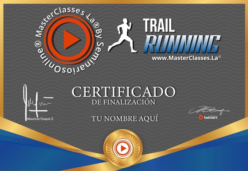 Certificado de Trail Running