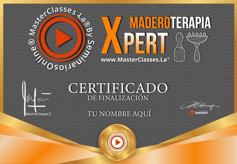 Certificado de Maderoterapia Expert