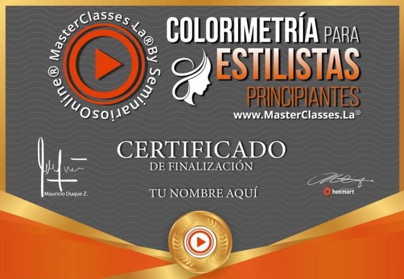 Certificado de Colorimetría Para Estilistas Principiantes
